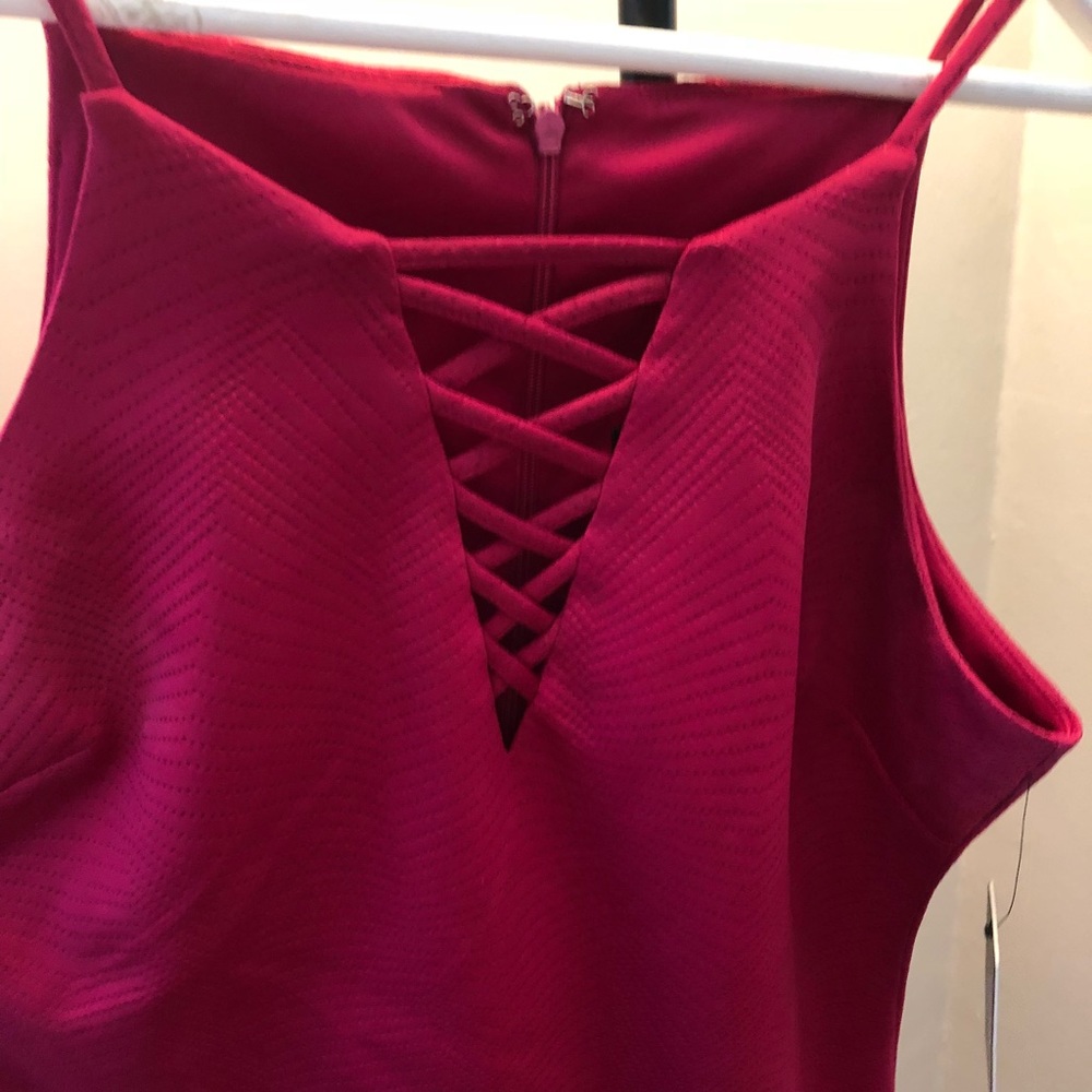 NWT Guess Criss Cross Front Mini Dress SIZE 12